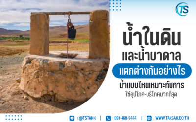 น้ำในดิน และ น้ำบาดาล แตกต่างกันอย่างไร น้ำแบบไหนเหมาะกับการใช้อุปโภค-บริโภคมากที่สุด